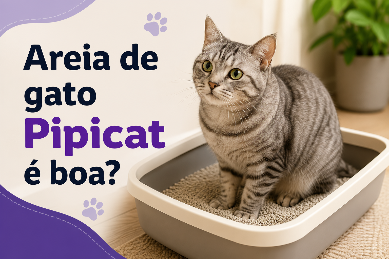 Areia de gato Pipicat é boa