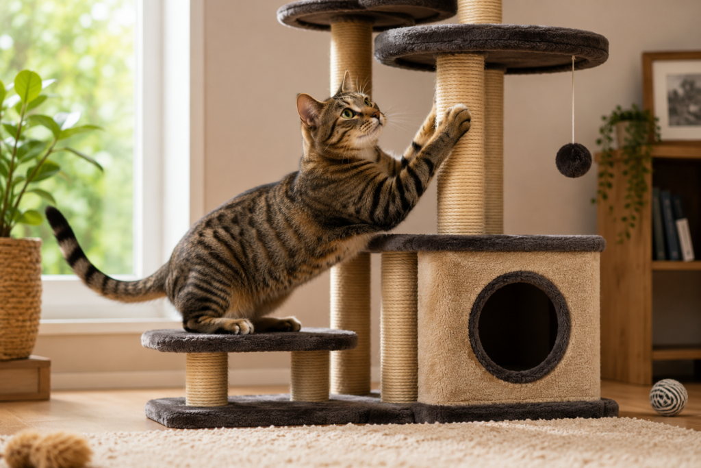 As melhores árvores para gatos