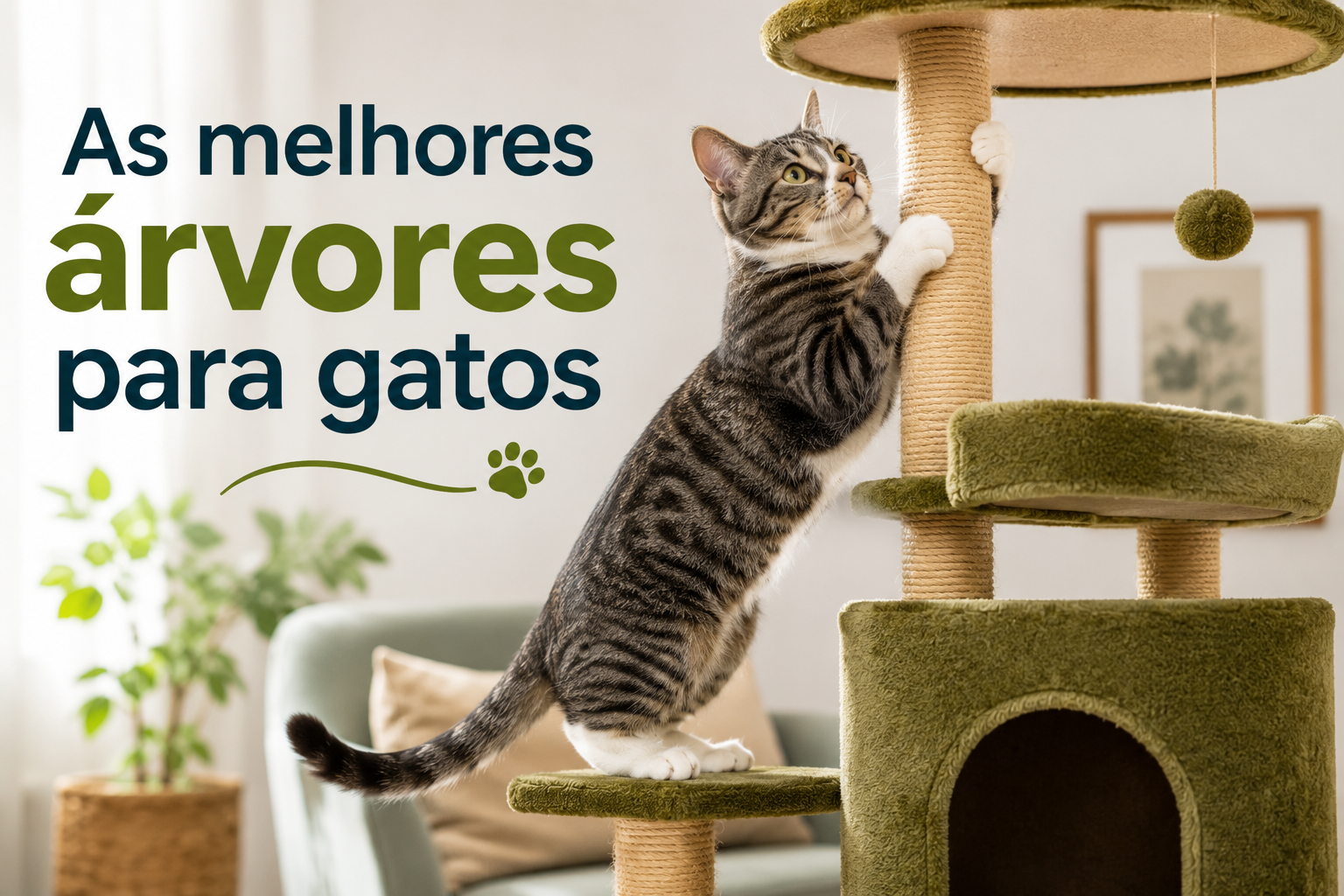 As melhores árvores para gatos
