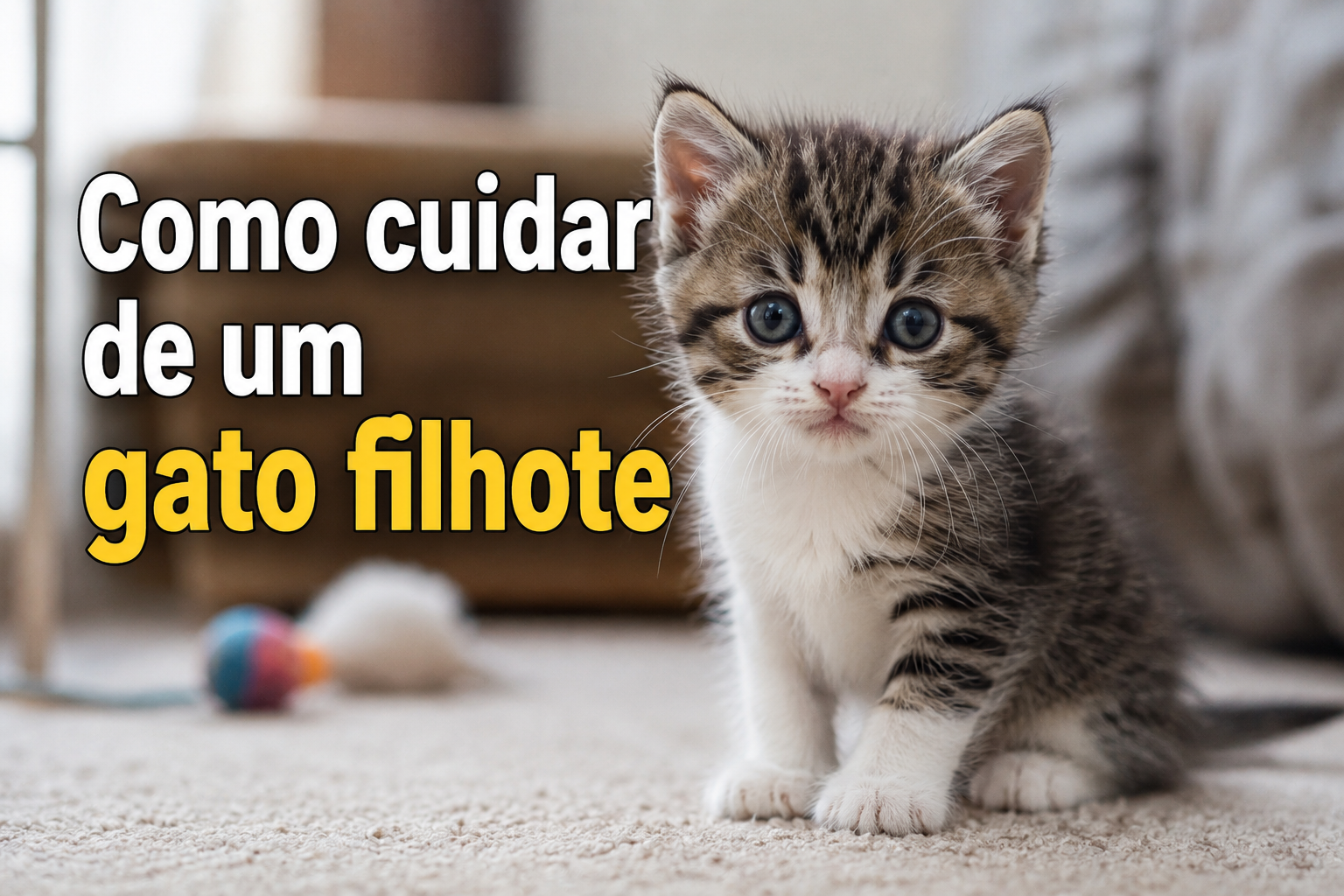 Como cuidar de um gato filhote