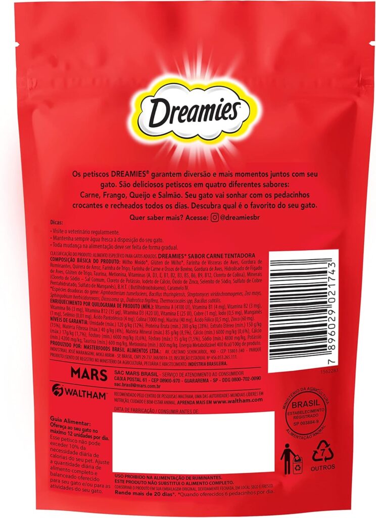 Dreamies Petisco Carne para Gatos Adultos 2