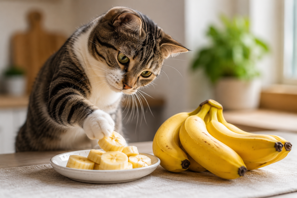 Gato pode comer banana