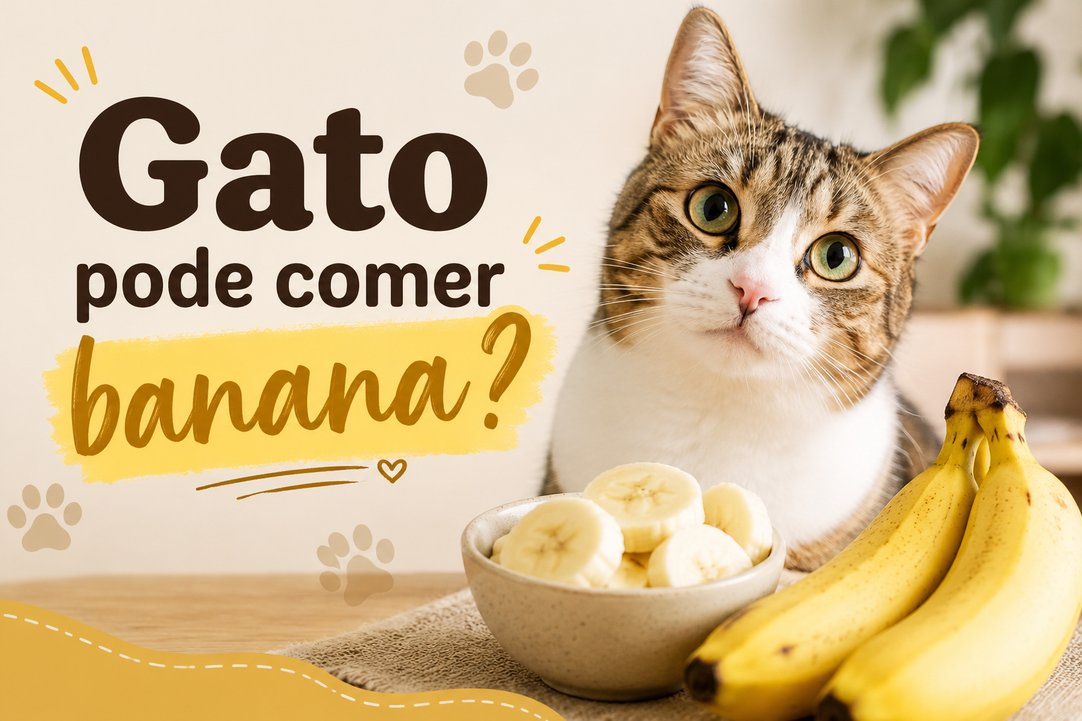 Gato pode comer banana