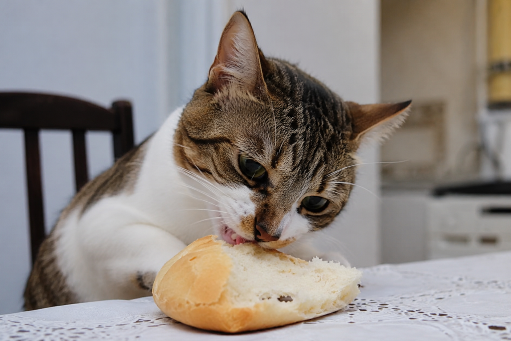 Gato pode comer pão