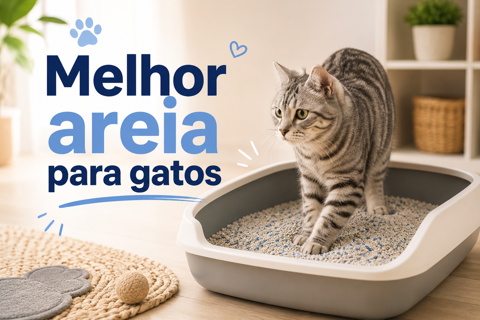 Melhor areia para gatos