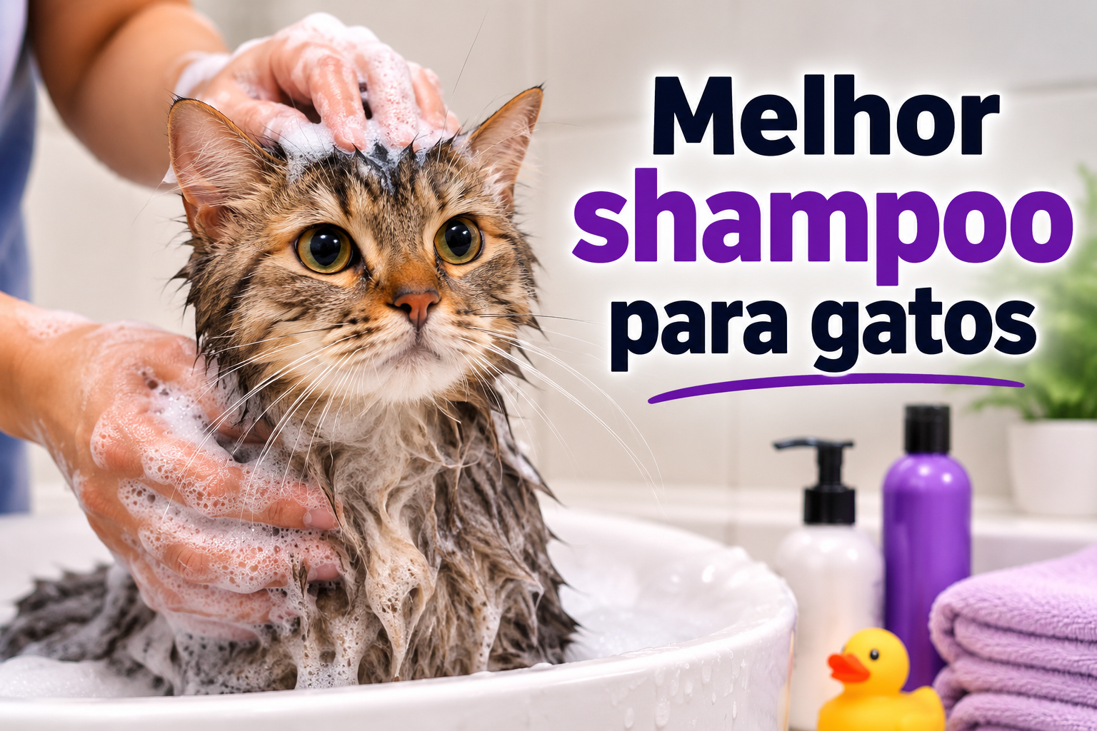 Melhor shampoo para gatos