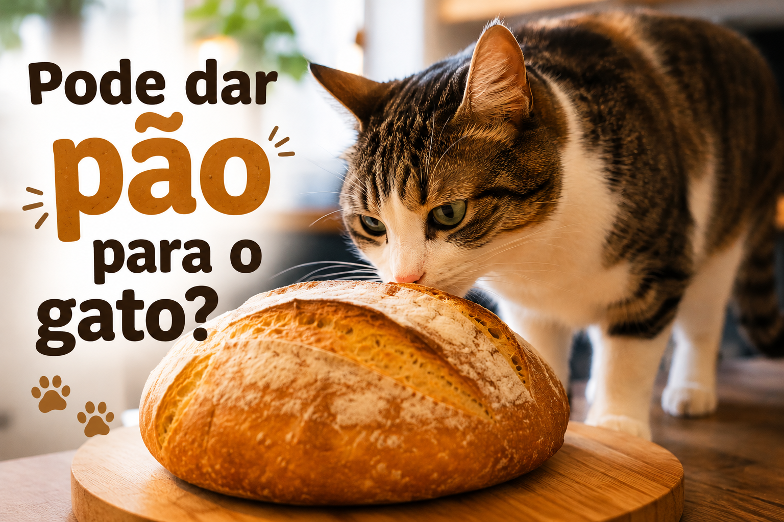 Pode dar pão para o gato