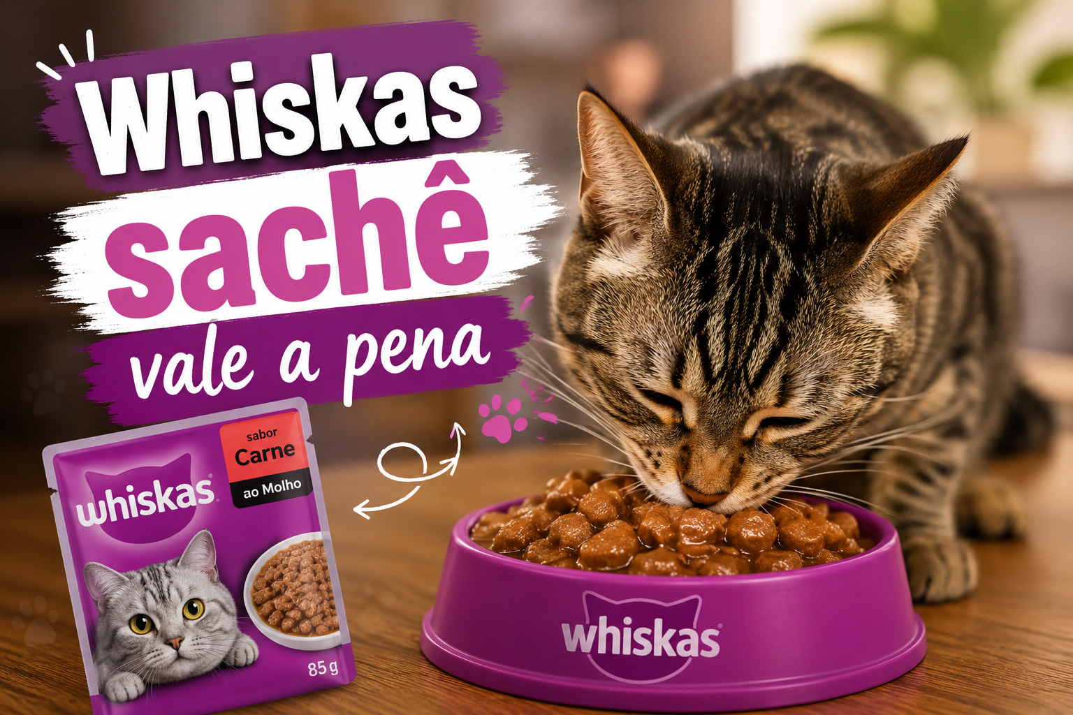 Whiskas sachê vale a pena