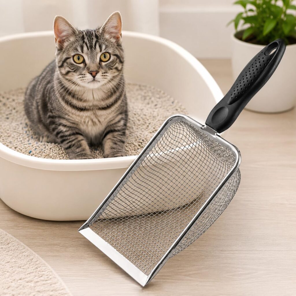 Pá Higiênica para Gatos em Aço