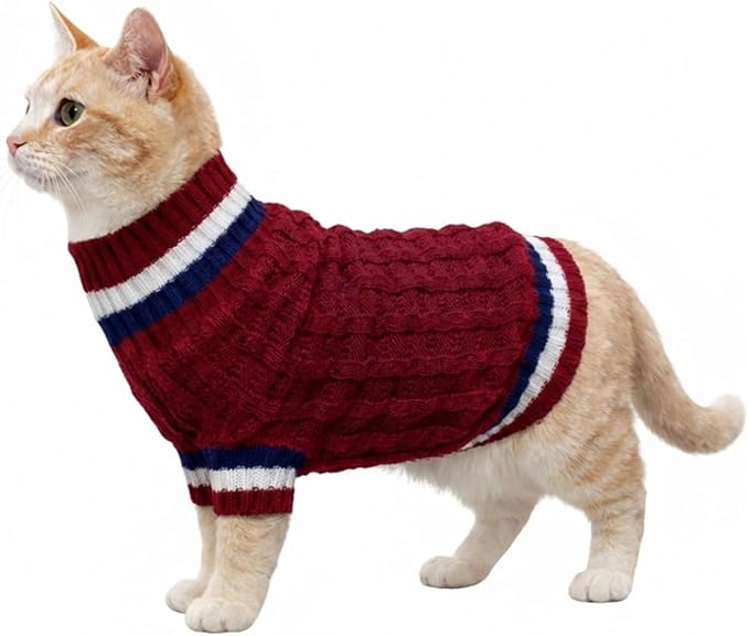 Roupinha para Gato Tricot Listrada
