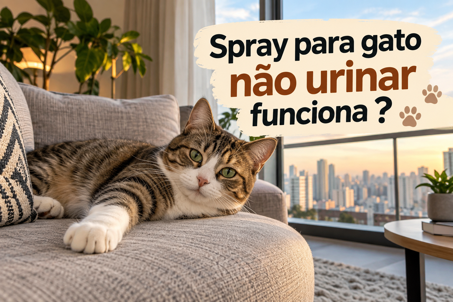 Spray para gato não urinar funciona
